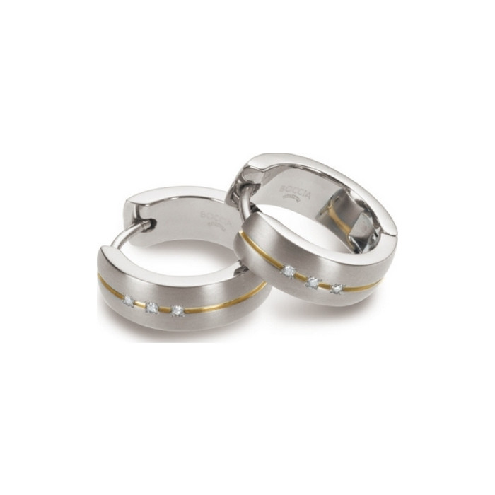 Náušnice Boccia Titanium 0539-10