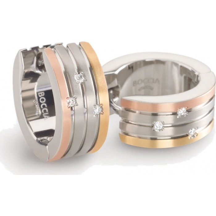 Náušnice Boccia Titanium 0592-03