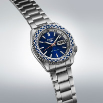 SEIKO 5 SPORTS SRPK65K1 PETROL BLUE CHECKER FLAG SPECIAL EDITION